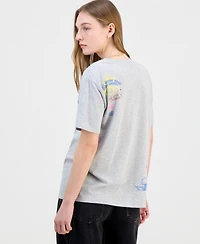 Love Tribe Juniors' Coastal Hit Crewneck Graphic T-Shirt