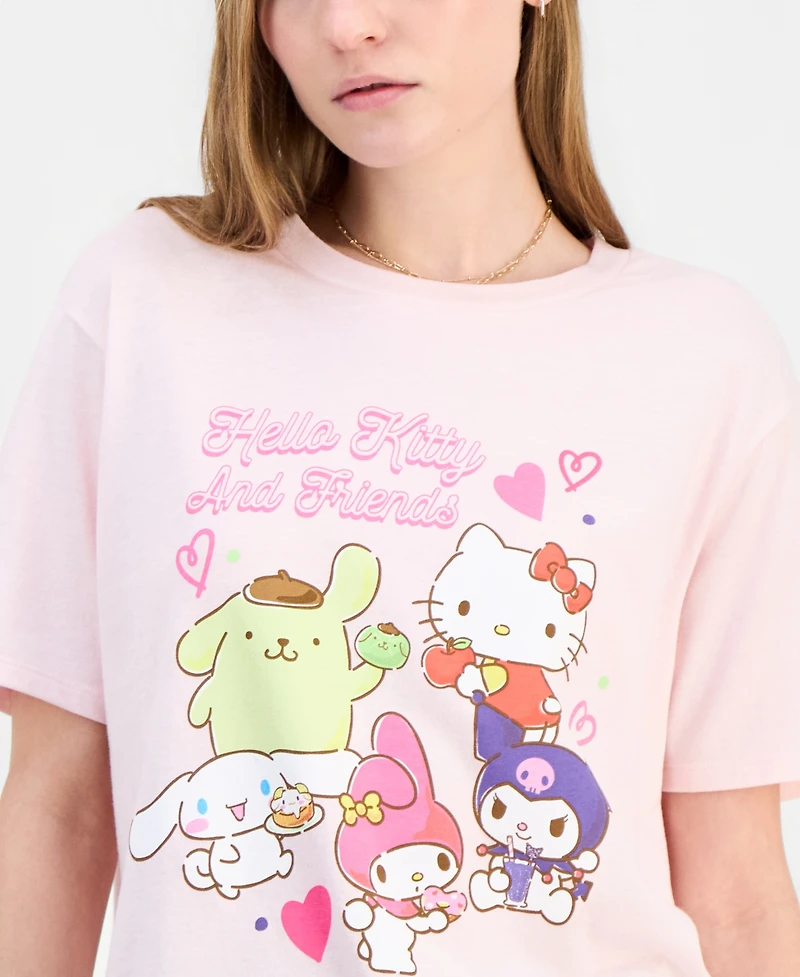 Love Tribe Juniors' Hello Kitty & Friends Snack T-Shirt