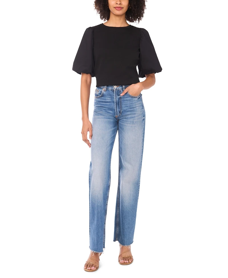 Vince Camuto Women's Crewneck Short-Sleeve Knit Top