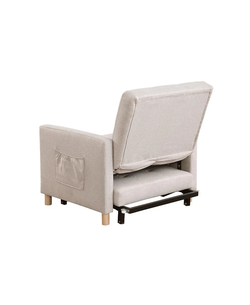 Streamdale Furniture Convertible Sleeper Sofa Chair Bed with Pillow