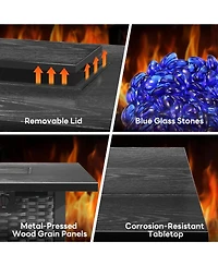 Cowsar Inch Propane Fire Pit, 50