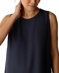 Eileen Fisher Women's Round Neck Short Shell Top