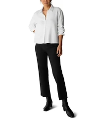 Eileen Fisher Women's Classic Collar Short Shirt