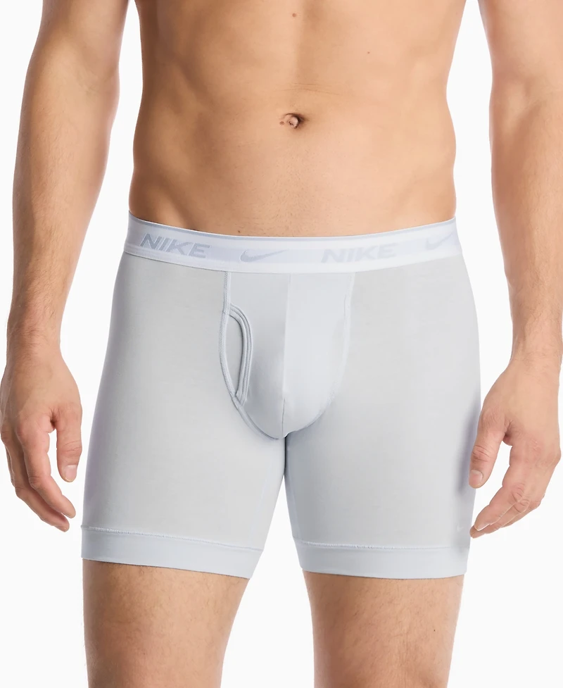 Nike Men's Dri-fit Essential Cotton Stretch Boxer Briefs, 3-Pack