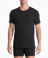 Nike Men's Dri-fit Essential Cotton Stretch Crewneck Undershirts, 2-Pack
