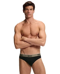 Hugo Boss Men's Power Briefs Underwear, 3-Pack Set