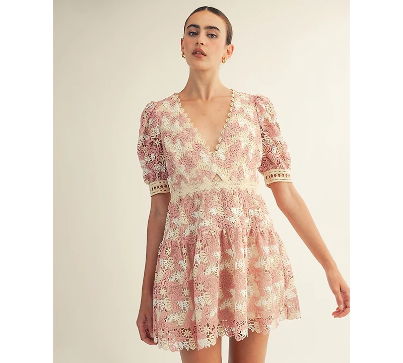 Arose Studio, Inc Women's V-Neck Mini Dress