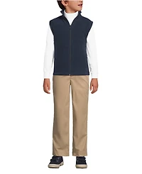 Lands' End Girls Lightweight Fleece Vest