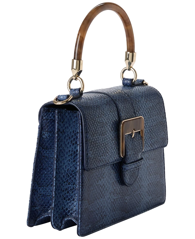 Brahmin Hallie Small Leather Satchel Bag