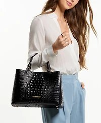 Brahmin Denise Medium Melbourne Leather Satchel Bag