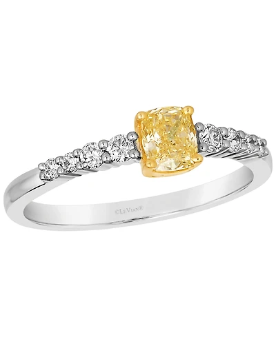 Le Vian sunny yellow diamond (0.45 ct. t.w.) & Vanilla Diamond (0.21 ct. t.w.) Ring in 14k Two-Tone Gold