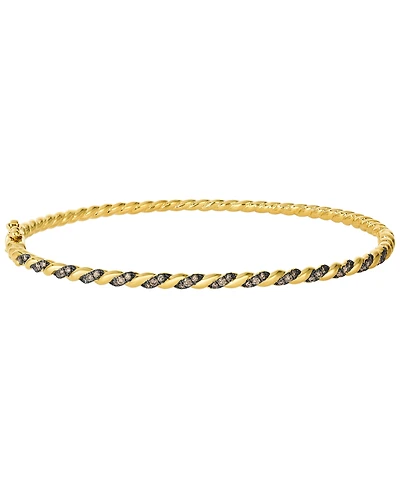 Le Vian Chocolate Diamond (0.30 ct. t.w.) Bangle in 14k Honey Gold