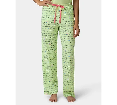 Hue Women's Chalk Dot Printed Mid-Rise Pants