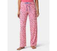 Hue Women's Chalk Dot Printed Mid-Rise Pants