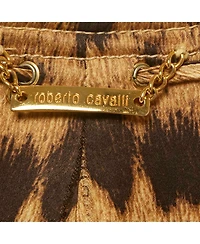 Pre-Owned Roberto Cavalli Women's Beige Linen Blend Zip-Up Jacket