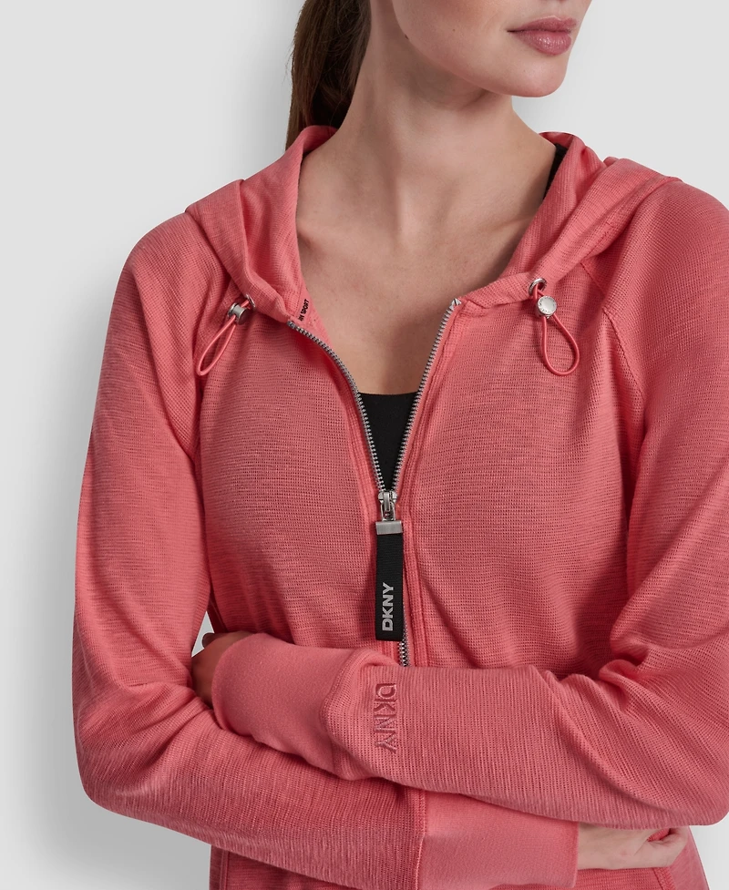 Dkny Women's Sport Zip-Front Hoodie Jacket