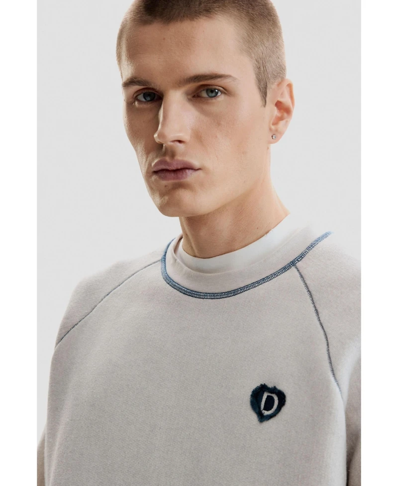 Desigual Men's Basic Cotton Sweatshirt.