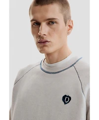 Desigual Men's Basic Cotton Sweatshirt.