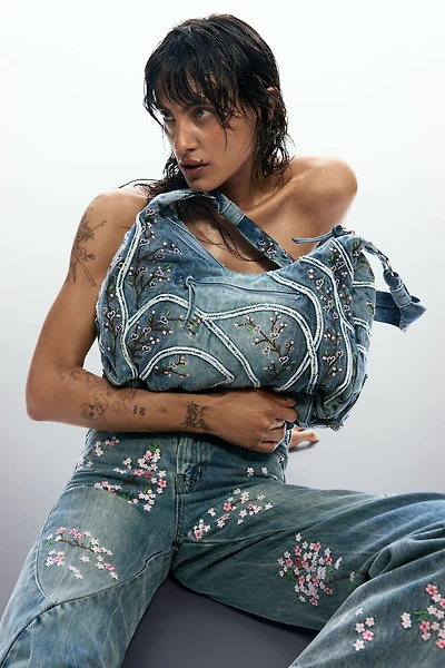 Desigual Women's Denim bag with buckles