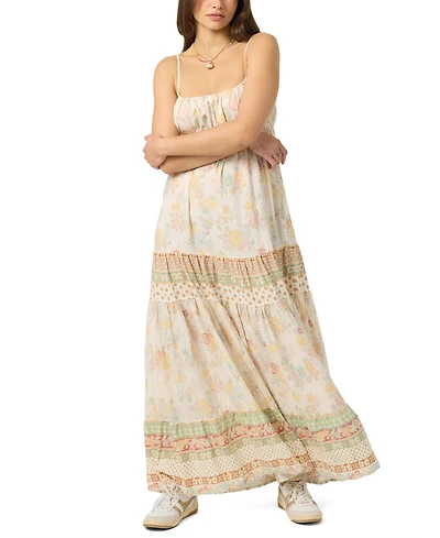 O'Neill Women's Lillie Adjustable Strap Printed Maxi Dress