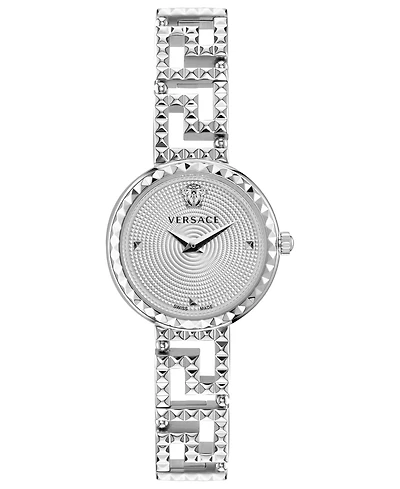 Versace Women's Greca Goddess Silver Stainless Steel Bracelet Watch