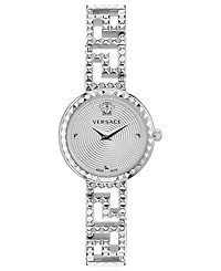 Versace Women's Greca Goddess Silver Stainless Steel Bracelet Watch
