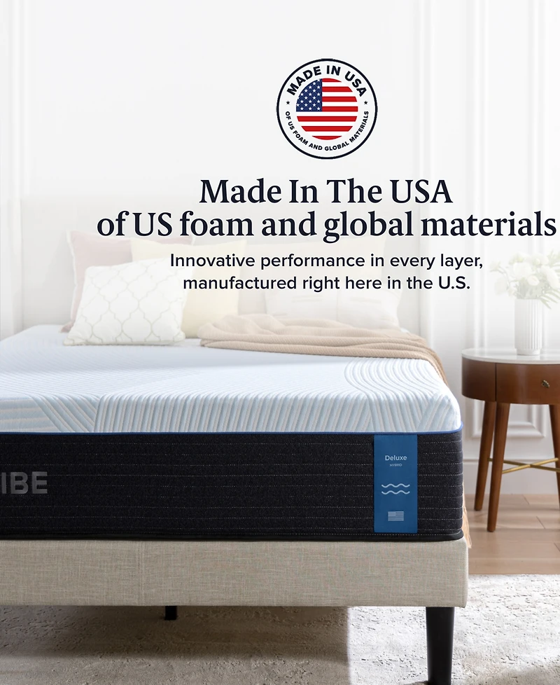 Zinus DreamVibe Deluxe 13" Hybrid Medium Plush Tight Top Mattress in a Box, California King