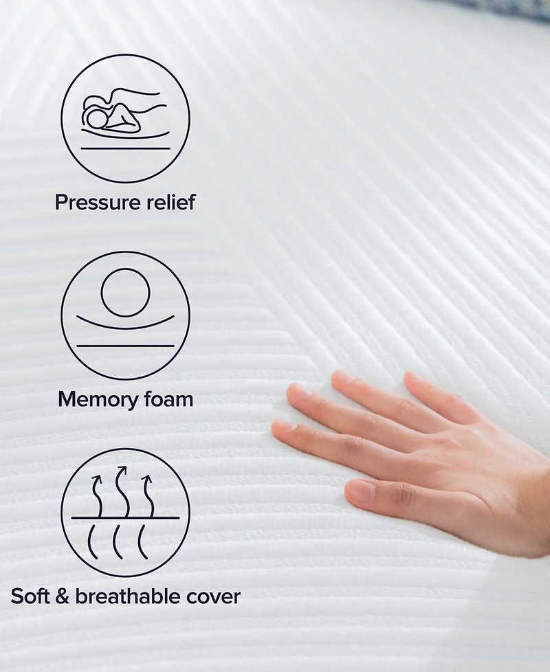 Zinus DreamVibe Essential 12" Medium Firm Tight Top Memory Foam Mattress, Twin Xl