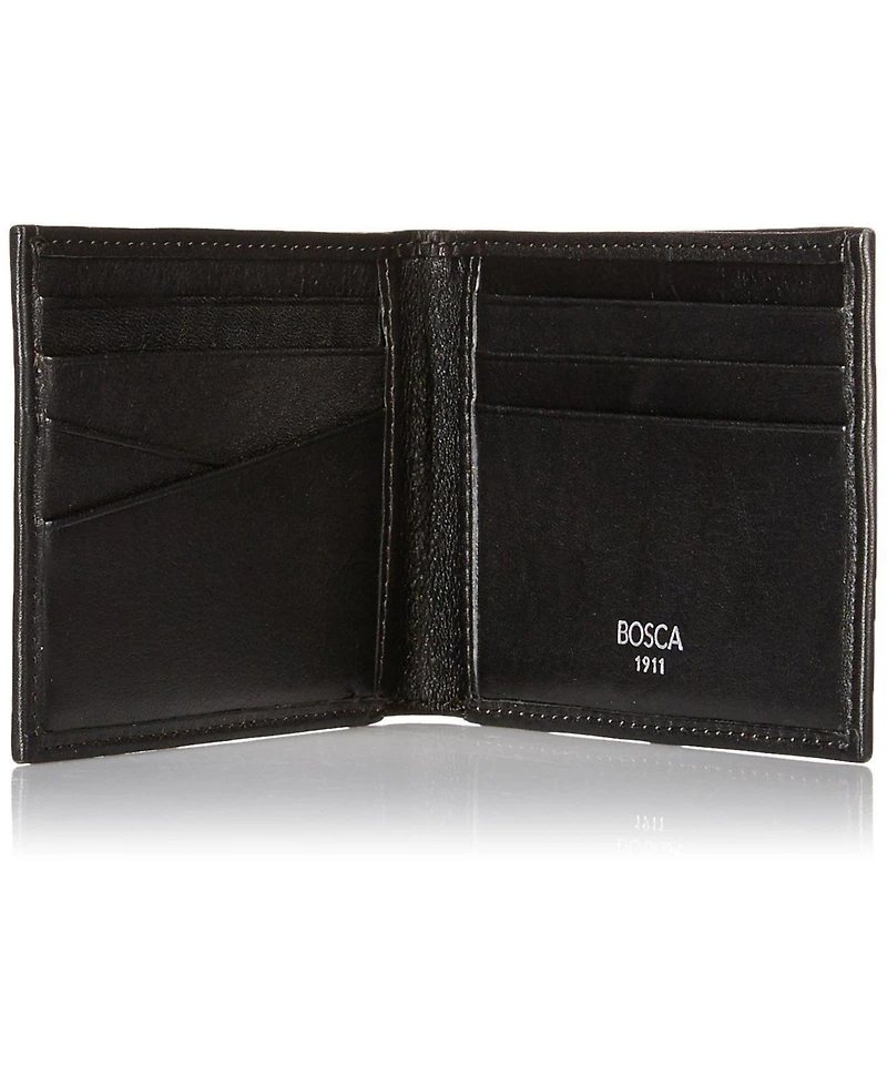 Bosca Men's Old Leather New Fashioned Collection-Small Bifold Wallet