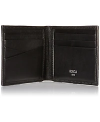 Bosca Men's Old Leather New Fashioned Collection-Small Bifold Wallet