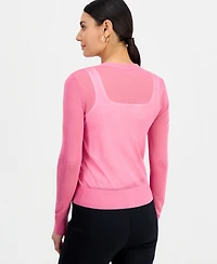 I.n.c. International Concepts Petite Button-Front Cardigan, Exclusively at Macy's