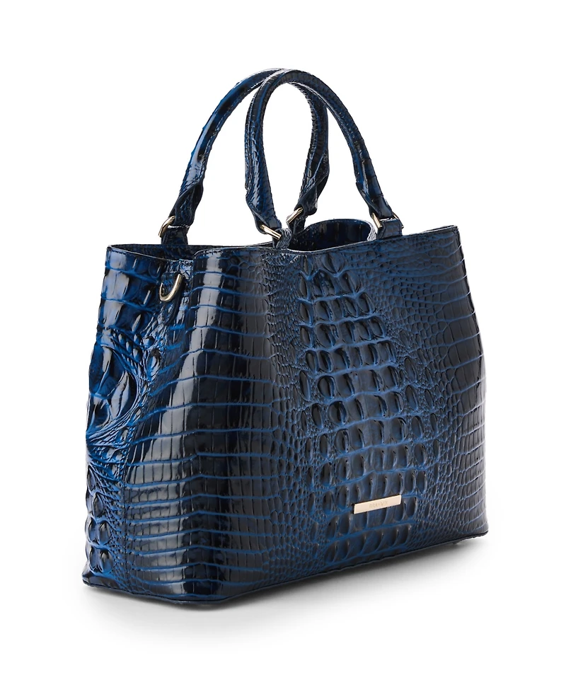 Brahmin Denise Medium Melbourne Leather Satchel Bag