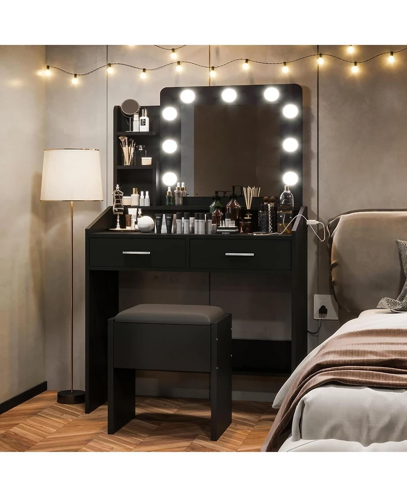 Gaomon Vanity Desk Mirror and Led Lights