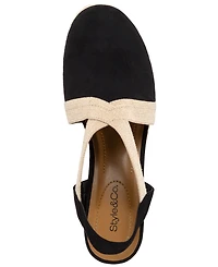 Style & Co Women's Siennaa Closed Toe Wedge Espadrilles, Macy's Exclusive