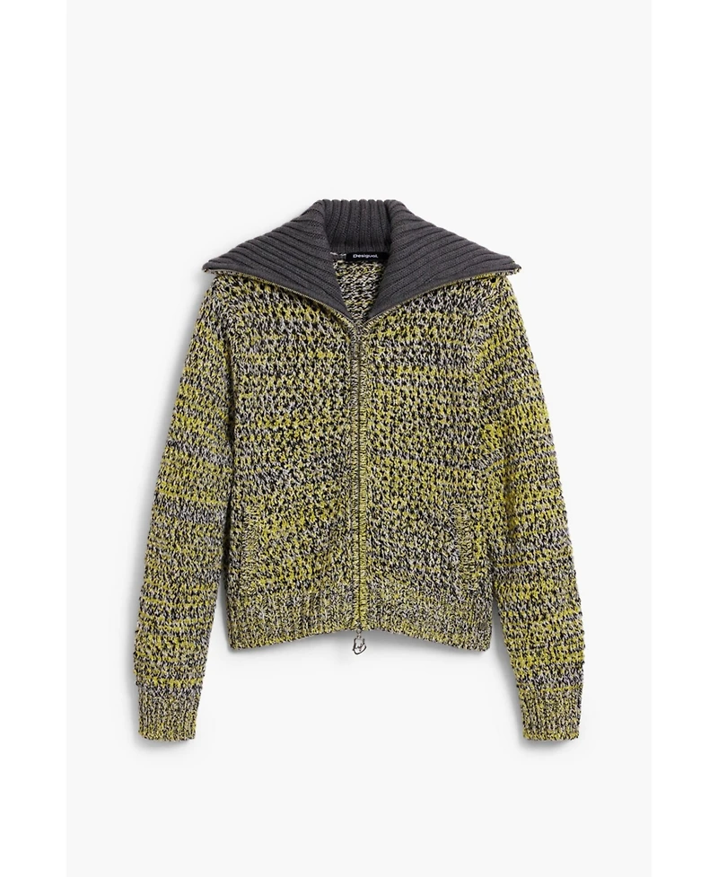 Desigual Women's Zipper Knit Sweater