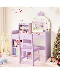 Gaomon Kids Vanity Lighted Mirror for Bedrooms, Apartments, Easy to Assemble