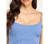 Seni & Cade Juniors' Ruffle Layered Trapeze Scoop Neck Dress