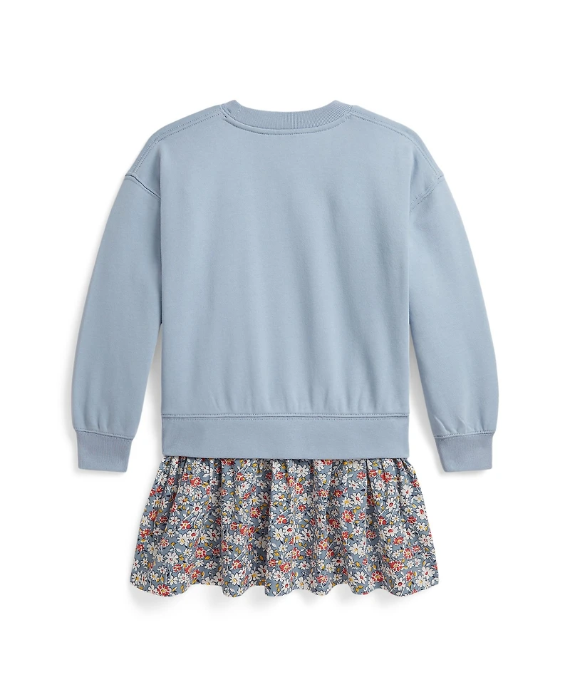Polo Ralph Lauren Girls' 2T-6X Floral-Skirt French Terry Dress