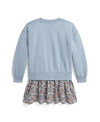 Polo Ralph Lauren Girls' 2T-6X Floral-Skirt French Terry Dress
