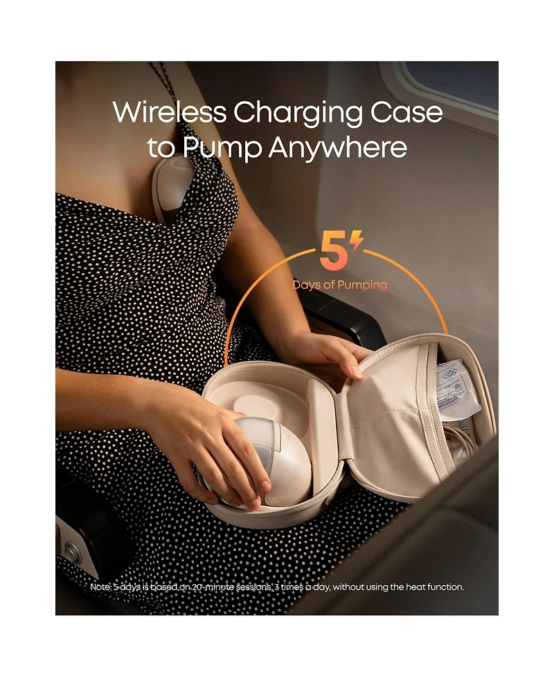 eufy Baby Heated Wearable Breast Pump S1 Pro with Milk Storage Bag (120 Pieces)