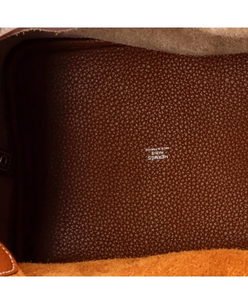 Pre-Owned Hermes Mm Picotin Lock Bag Bicolor Clemence