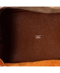 Pre-Owned Hermes Mm Picotin Lock Bag Bicolor Clemence