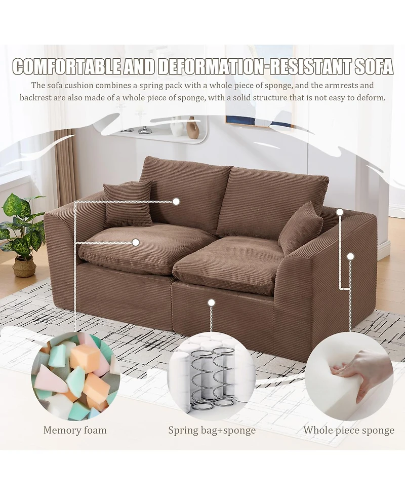 Streamdale Furniture Modular Sectional Sofa Cloud Couch