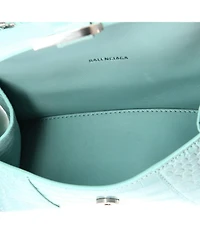 Pre-Owned Balenciaga Xs Hourglass Top Handle Bag Embossed Leather