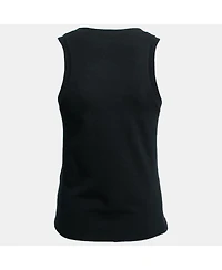 Pre-Owned Roberto Cavalli Women's Black Stretch Cotton Printed Tank Top