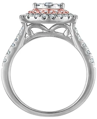 Macy's Diamond (1 ct. t.w.) Bridal Ring in 14k Two-Tone Gold