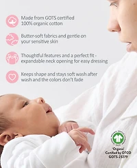 butterblu Baby Boys' Blake Long-Sleeve Bodysuits, 5-Pack