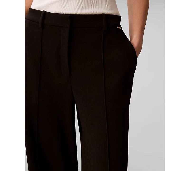 Calvin Klein Women's High Rise Wide Leg Pants