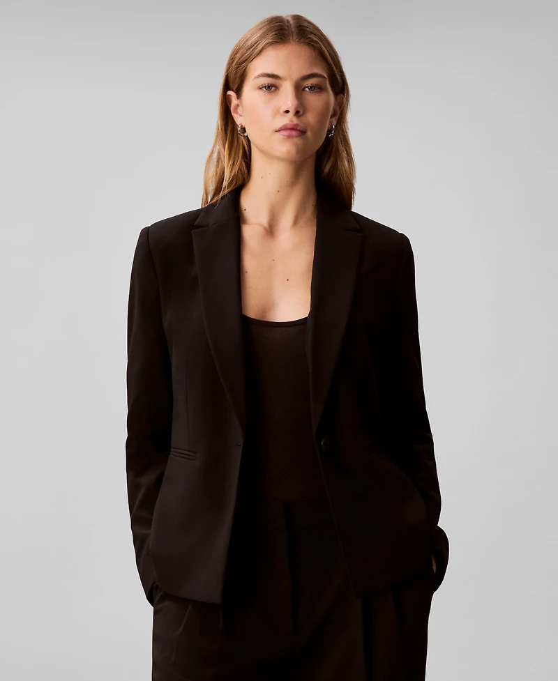 Calvin Klein Women's Slim Notch Lapel Blazer
