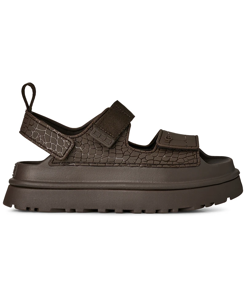 Ugg Women's GoldenGlow Embossed Open Toe Sandals